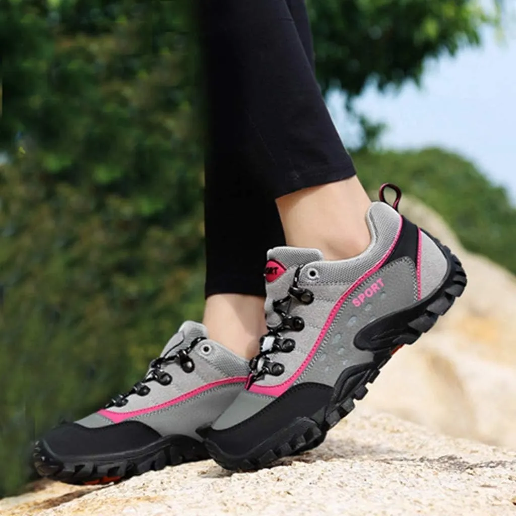 MIOKE Women's Waterproof Hiking Shoes Outdoor Running Trail Hiker Non-Slip Casual Climbing Backpacking Shoe