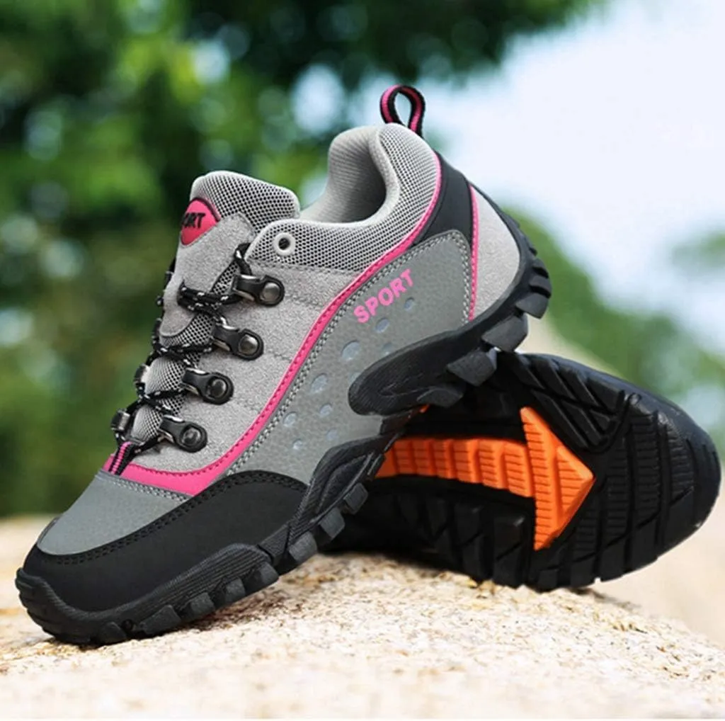 MIOKE Women's Waterproof Hiking Shoes Outdoor Running Trail Hiker Non-Slip Casual Climbing Backpacking Shoe