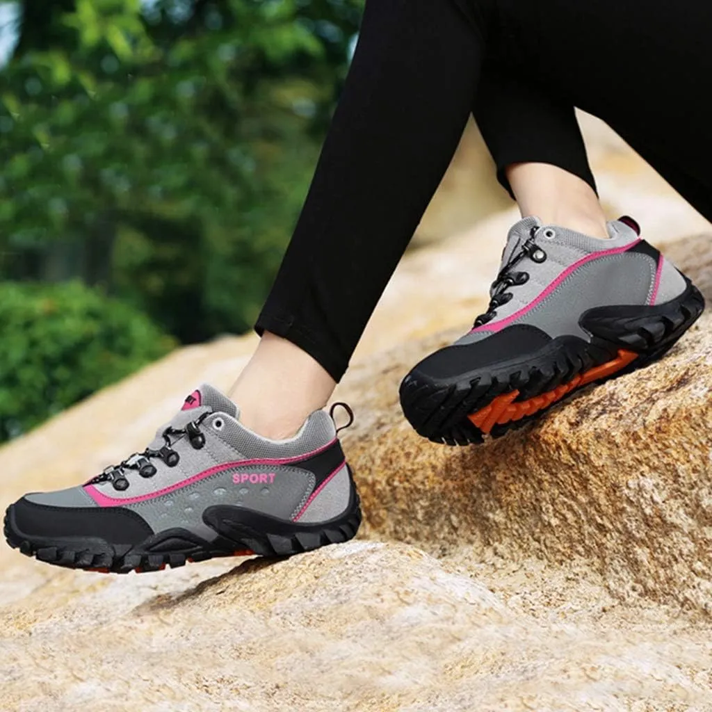 MIOKE Women's Waterproof Hiking Shoes Outdoor Running Trail Hiker Non-Slip Casual Climbing Backpacking Shoe