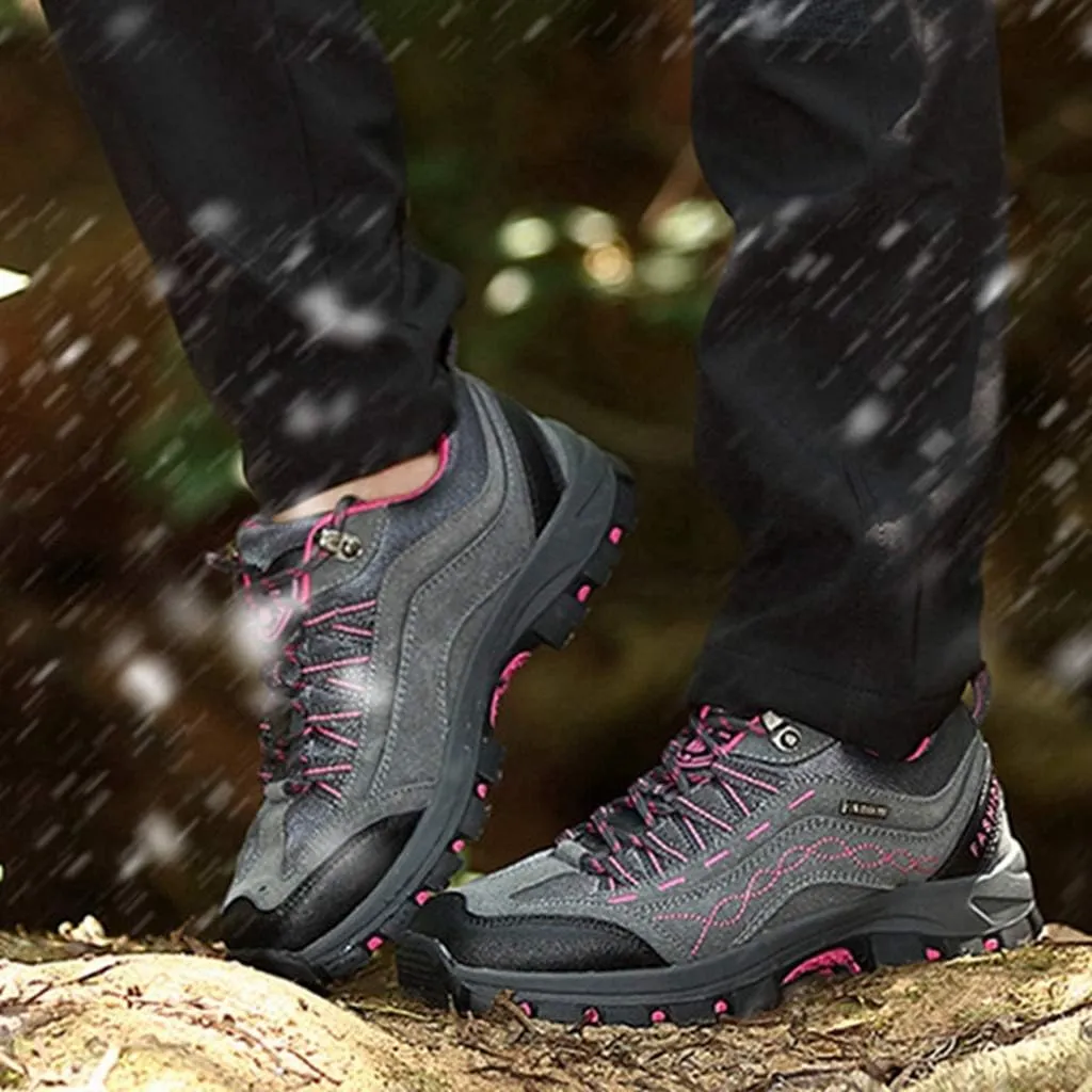 MIOKE Women's Waterproof Hiking Shoes Outdoor Running Trail Hiker Non-Slip Casual Climbing Backpacking Shoes