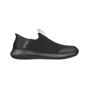 SKECHERS CESSNOCK SLIP ON WORK BLACK TEXTILE - WOMENS