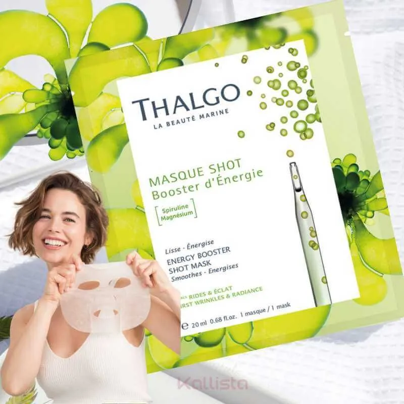 Thalgo Anti-fatigue Marine Shot Mask – Energizáló, méregtelenítő fátyolmaszk