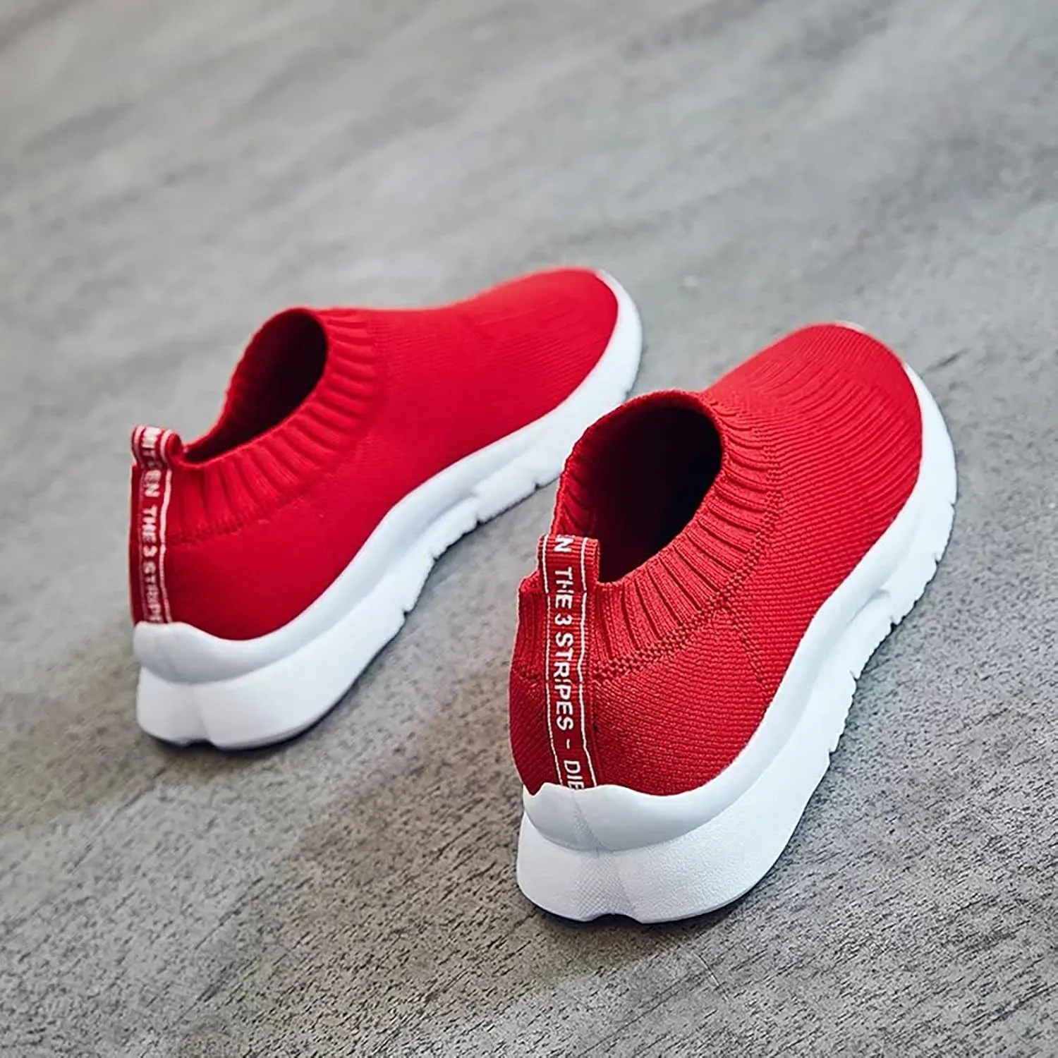 Womens Slip On Walking Shoes Non Slip Running Shoes Running Shoes for Women Arch Support Ladies Shoes Casual White Sneakers Brown Tennis Shoe Cross Trainer Shoe